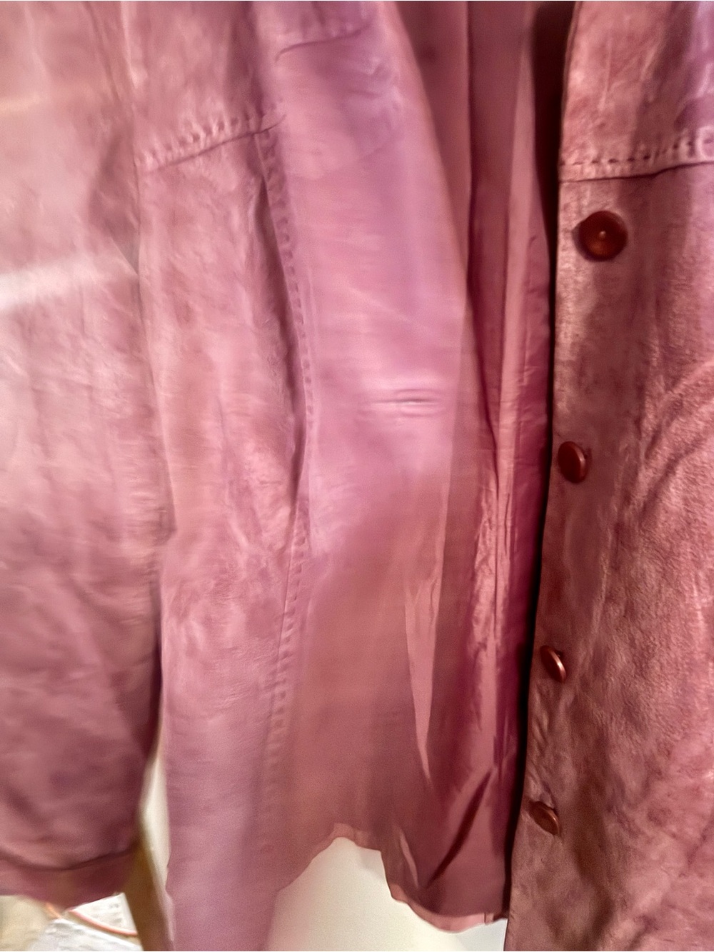 Pendleton Mauve Suede Button-Front Jacket - Picture 5 of 5